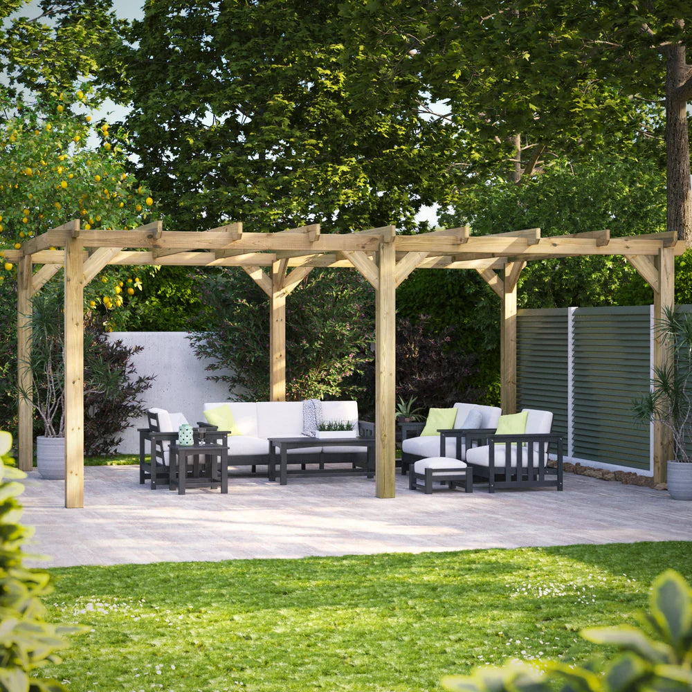 Timber Garden Pergola – Outdoor Garden Structure