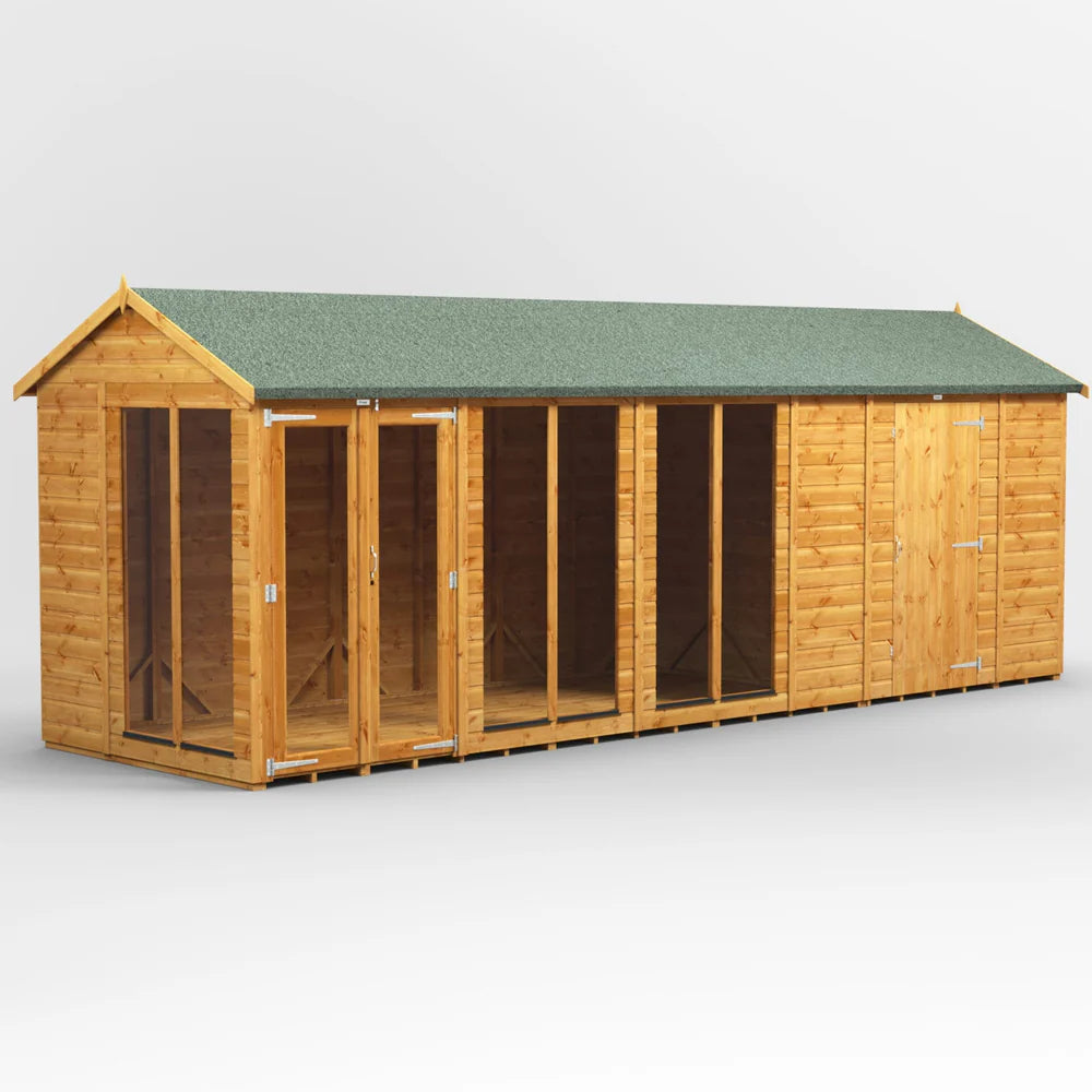 Power Apex Summerhouse Combi (includes Side Store)