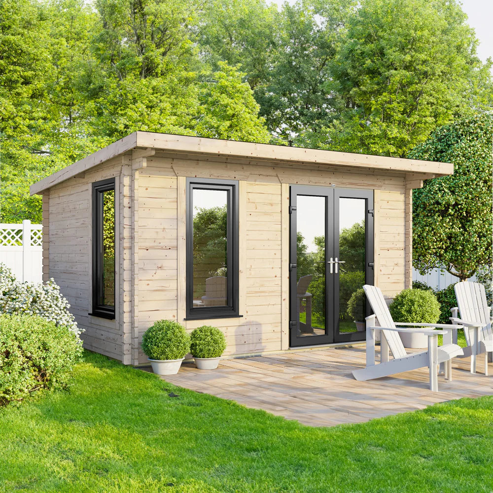 Power Pent Log Cabin - 28mm