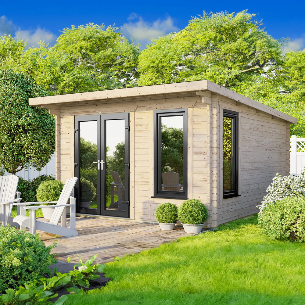 Power Pent Log Cabin - 28mm