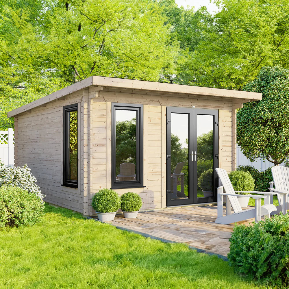 Power Pent Log Cabin - 28mm