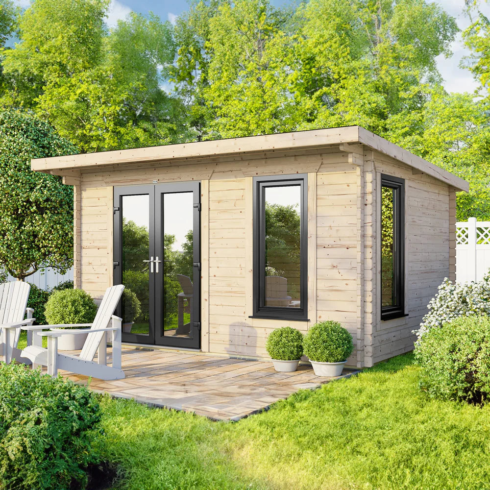 Power Pent Log Cabin - 28mm