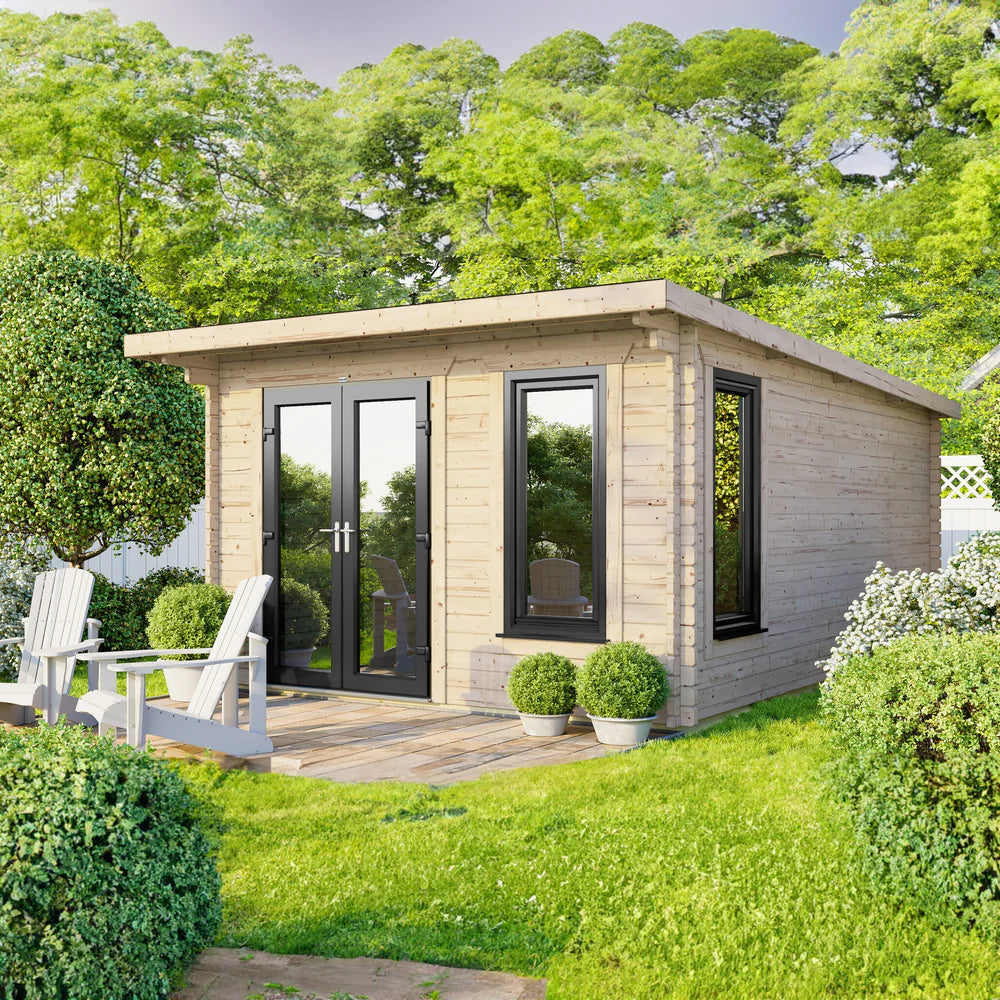 Power Pent Log Cabin - 28mm