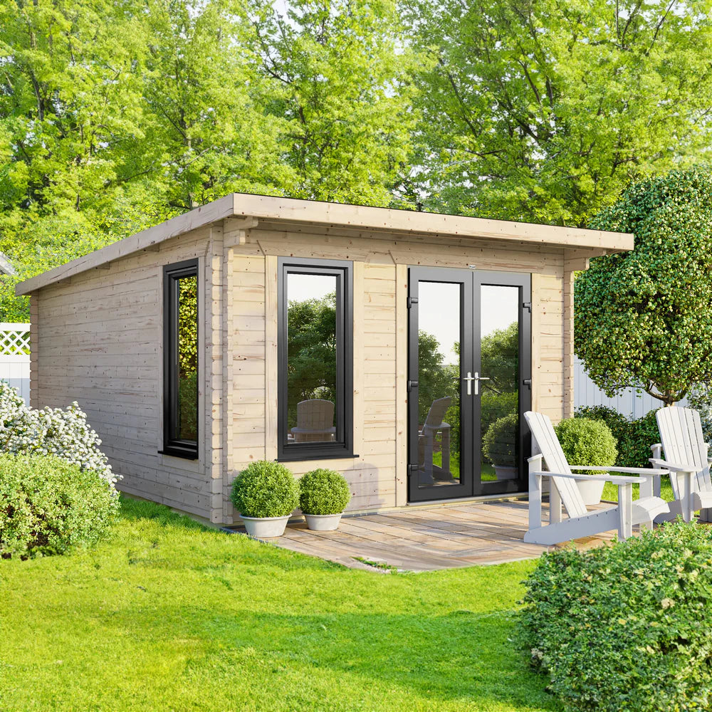 Power Pent Log Cabin - 28mm