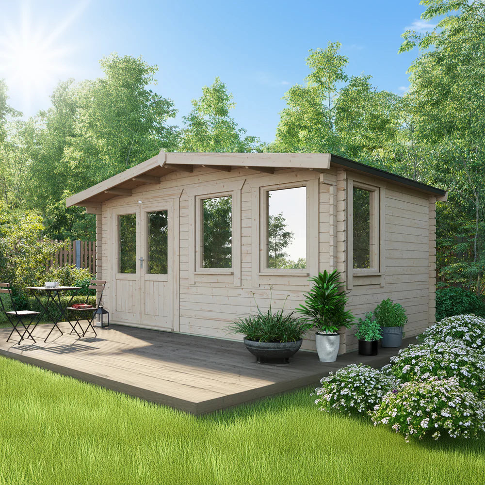 Power Chalet Classic Log Cabin - 44mm