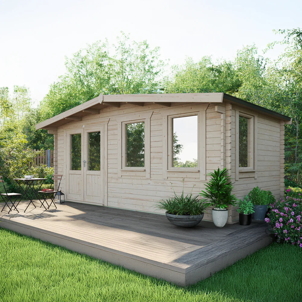 Power Chalet Classic Log Cabin - 44mm