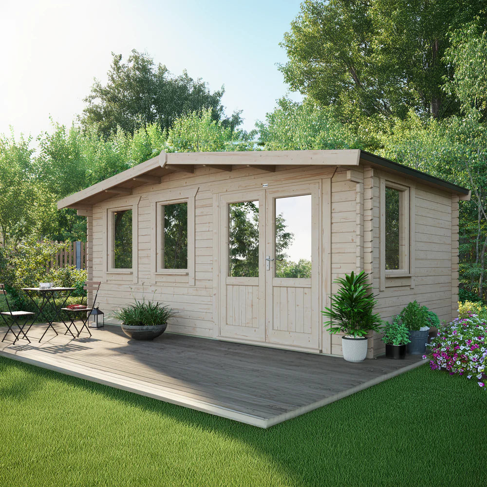 Power Chalet Classic Log Cabin - 44mm
