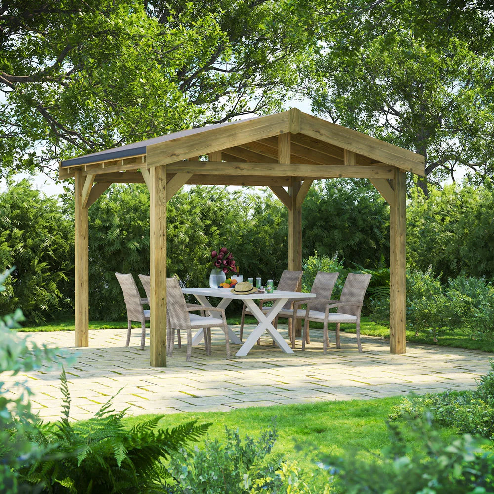 Apex Garden Gazebo – Timber Apex Roof Gazebo