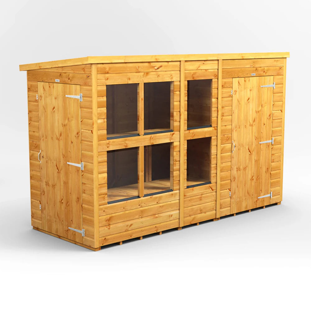 Power Pent Potting Shed Combi (includes Side Store)