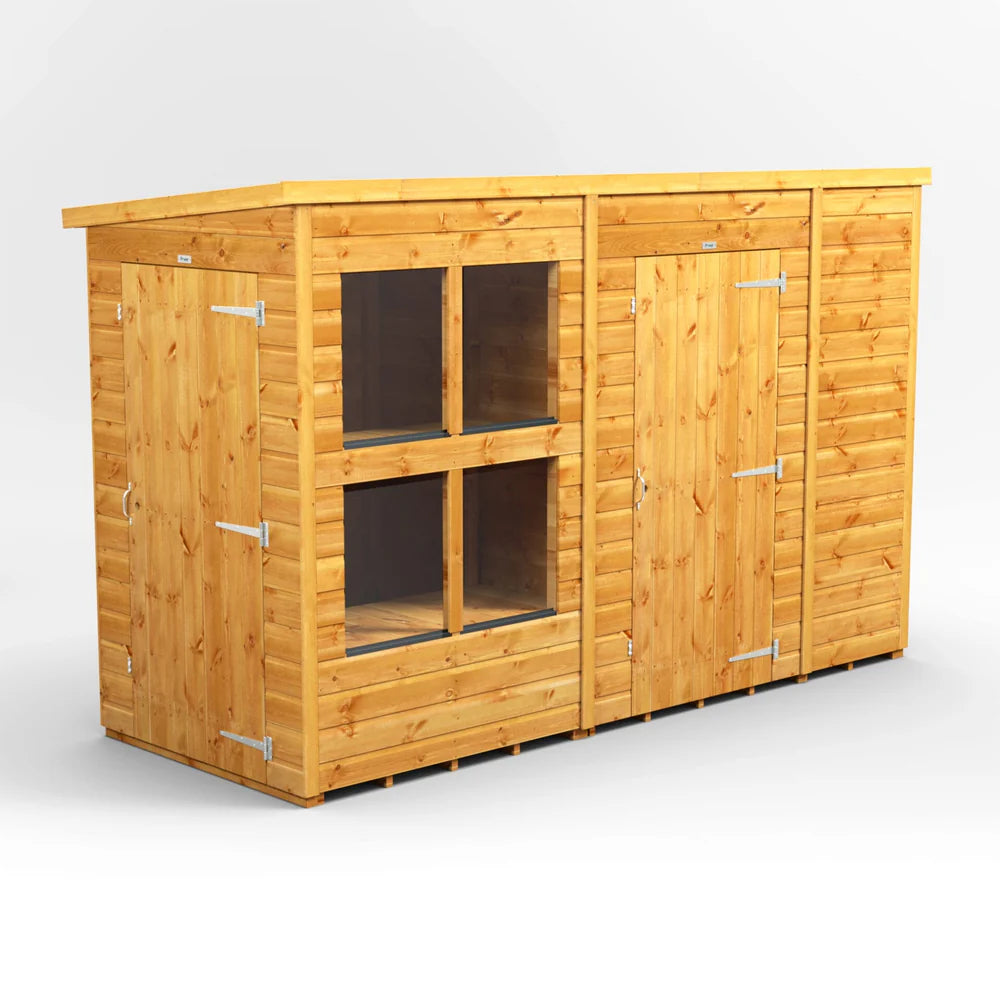 Power Pent Potting Shed Combi (includes Side Store)