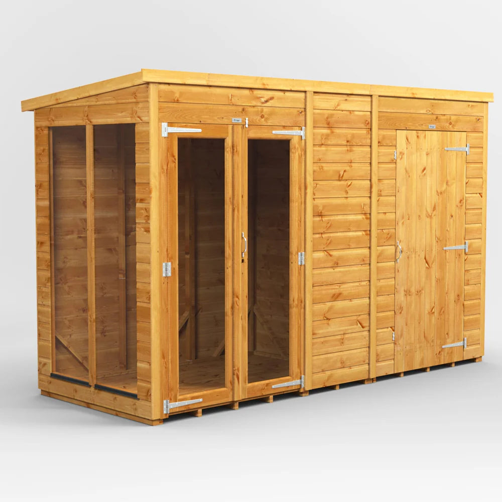 Power Pent Summerhouse Combi (includes Side Store)
