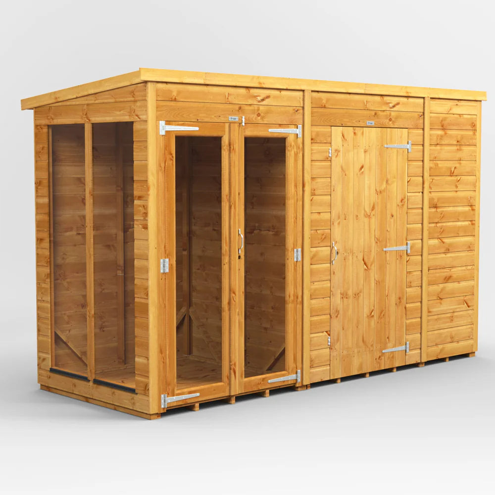 Power Pent Summerhouse Combi (includes Side Store)