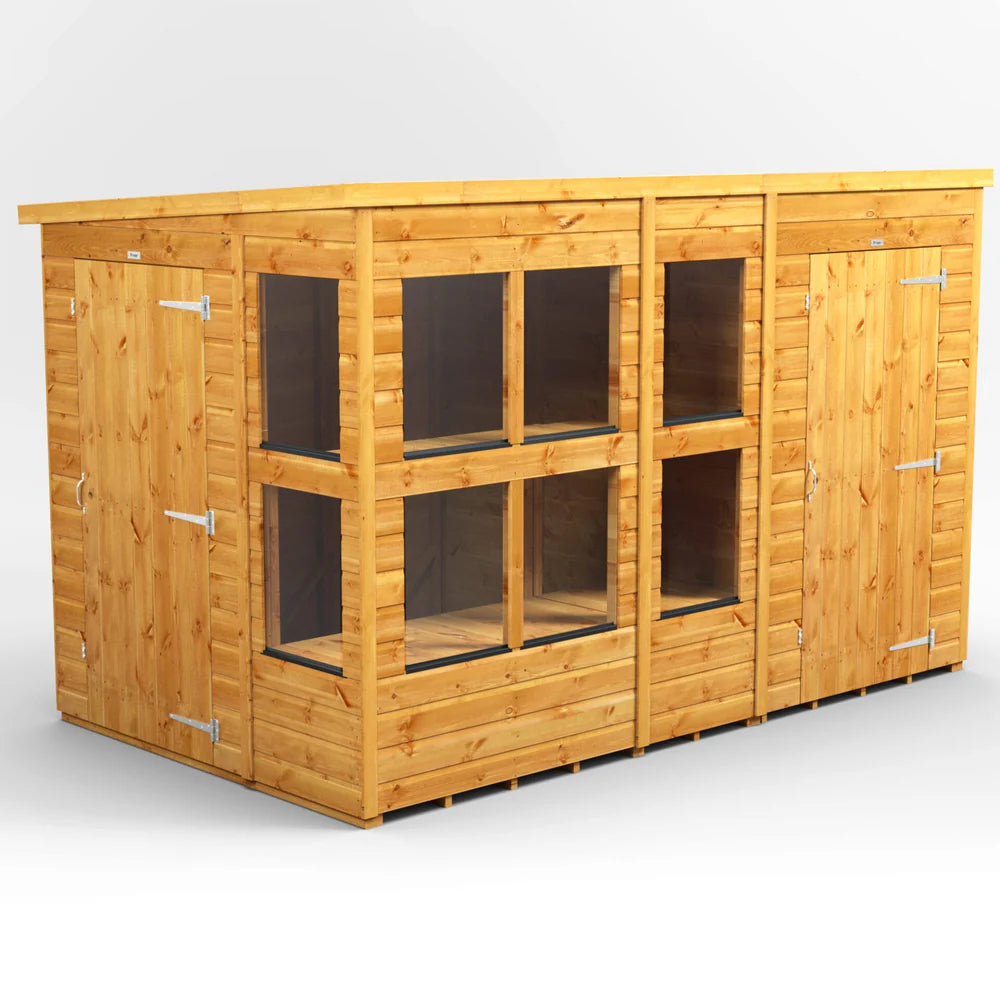 Power Pent Potting Shed Combi (includes Side Store)