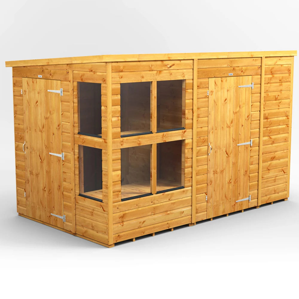 Power Pent Potting Shed Combi (includes Side Store)