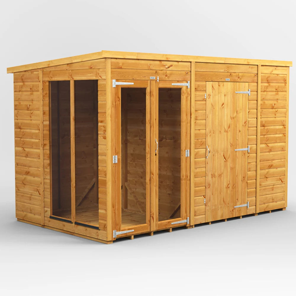 Power Pent Summerhouse Combi (includes Side Store)