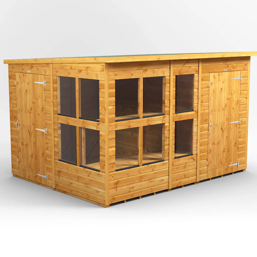 Power Pent Potting Shed Combi (includes Side Store)