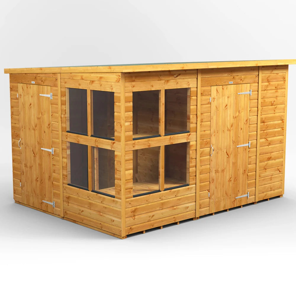 Power Pent Potting Shed Combi (includes Side Store)