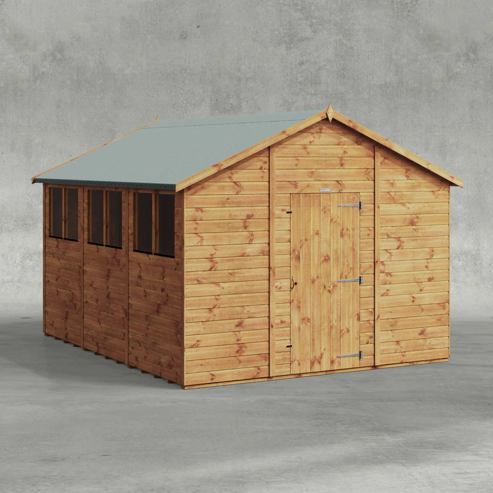 Power Shiplap Apex Shed