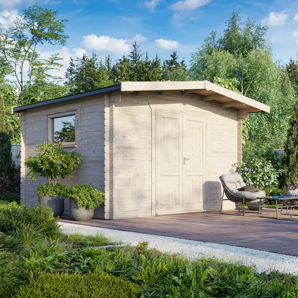 Power Chalet Workshop Log Cabin - 28mm