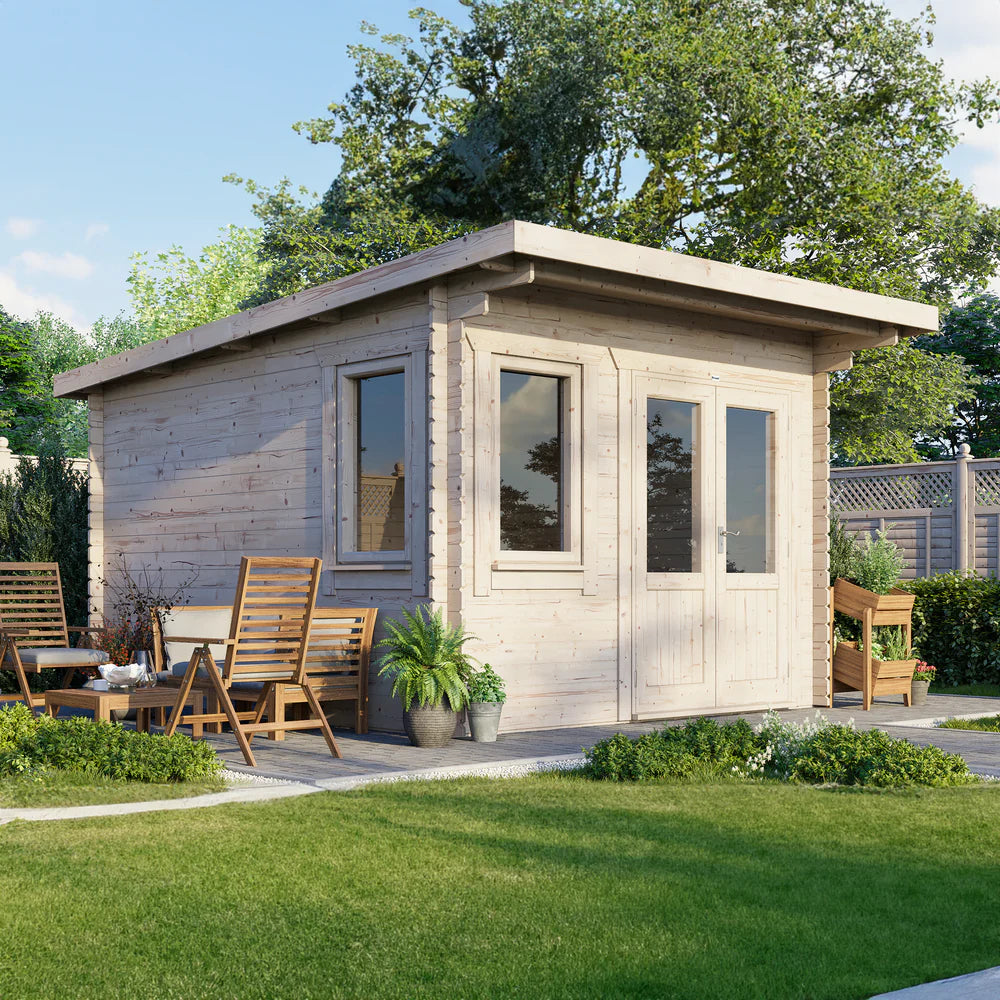 Power Pent Classic Log Cabin - 44mm