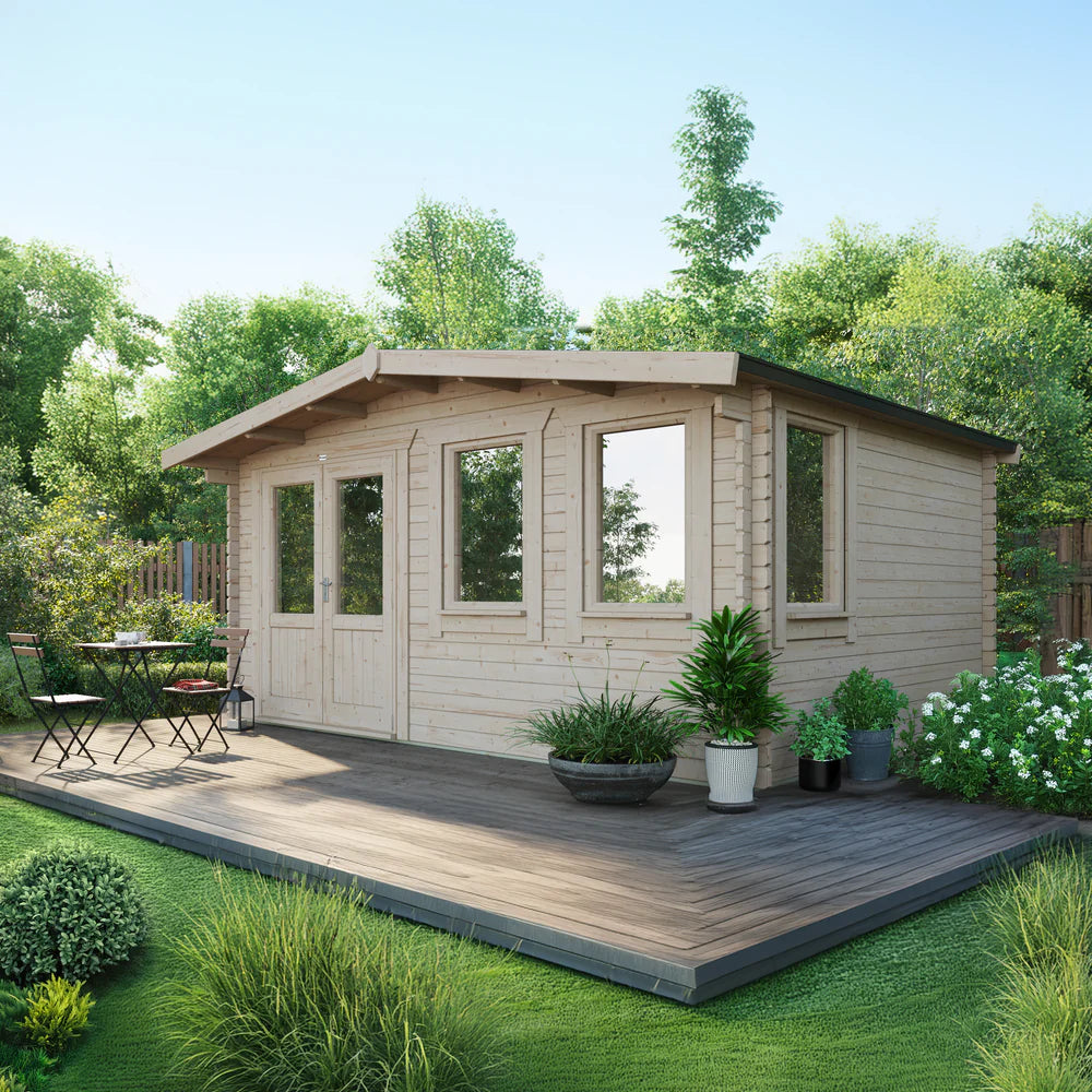 Power Chalet Classic Log Cabin - 44mm