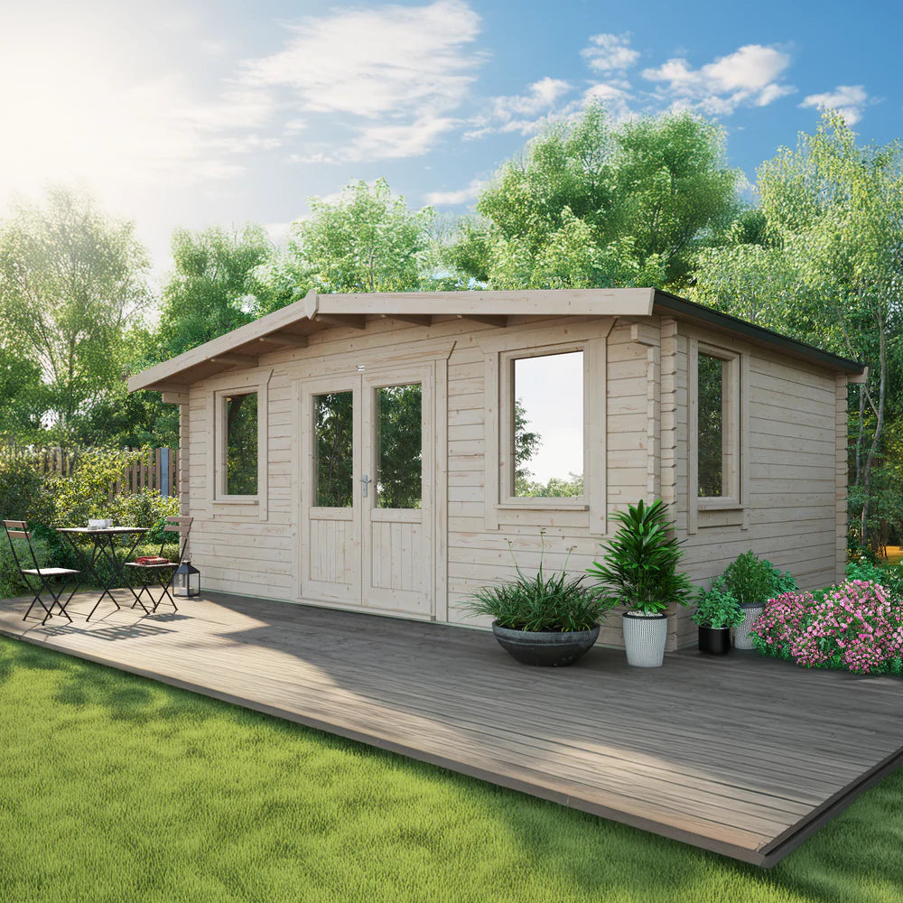 Power Chalet Classic Log Cabin - 44mm