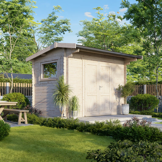 Power Apex Workshop Log Cabin - 28mm