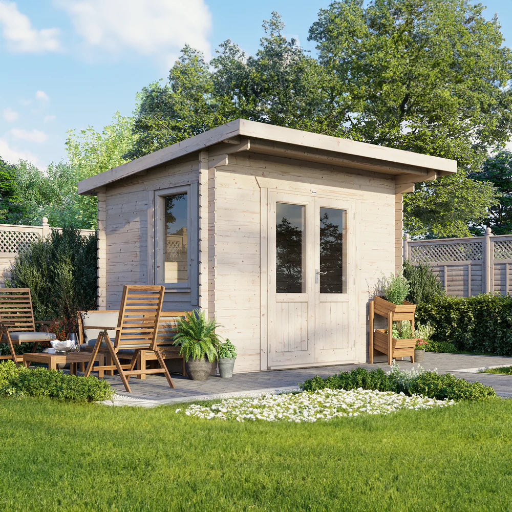 Power Pent Classic Log Cabin - 44mm