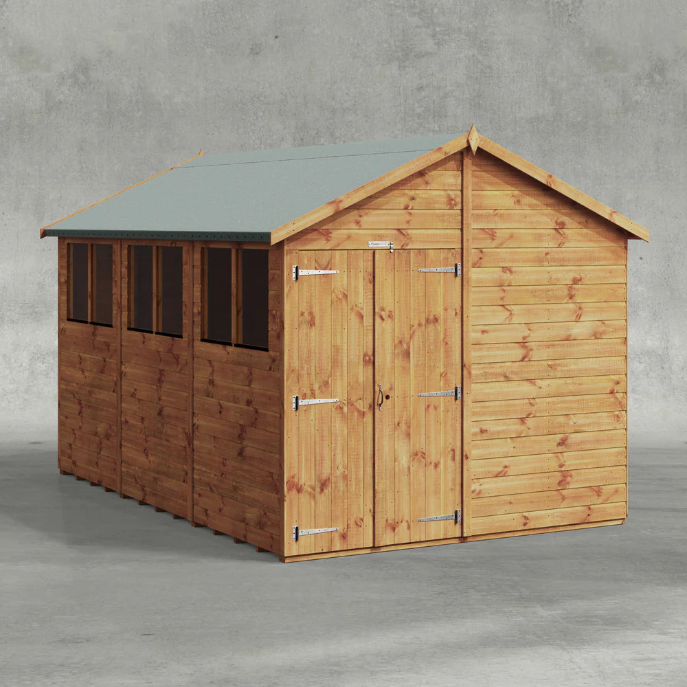 Power Shiplap Apex Shed