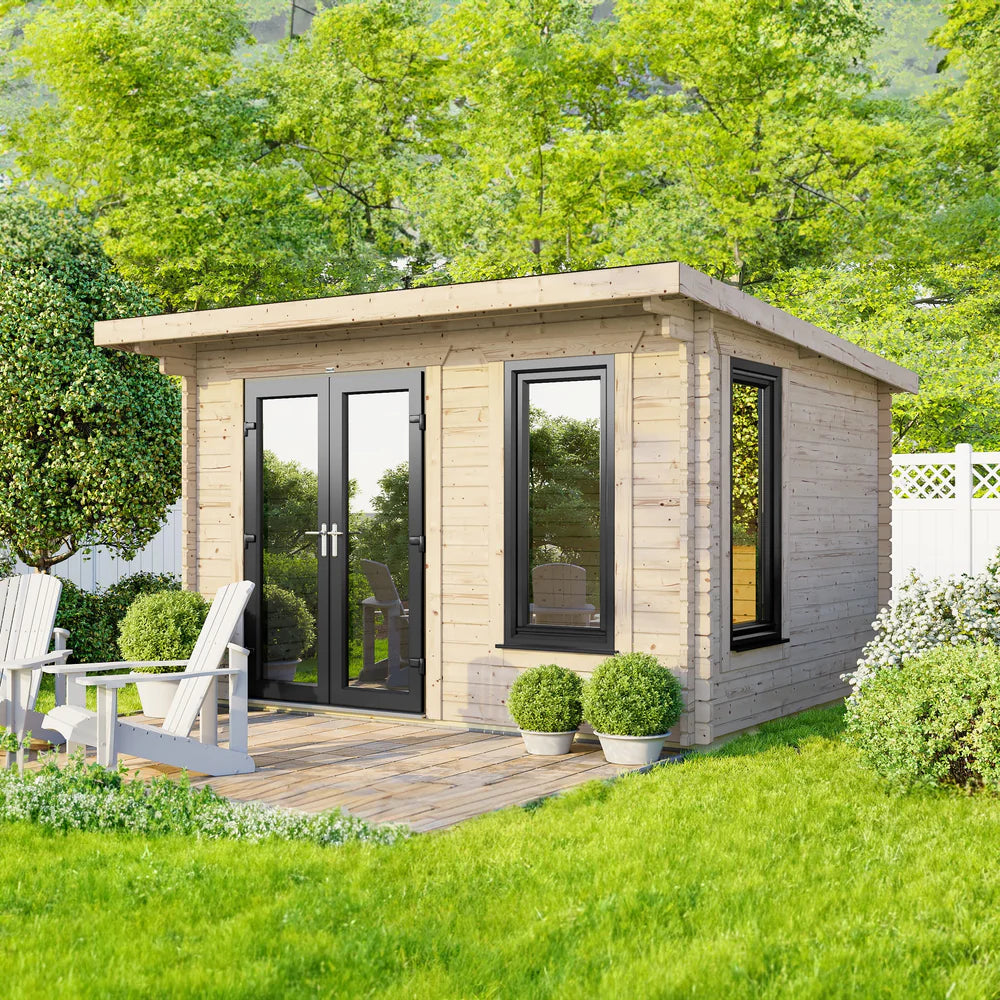 Power Pent Log Cabin - 28mm