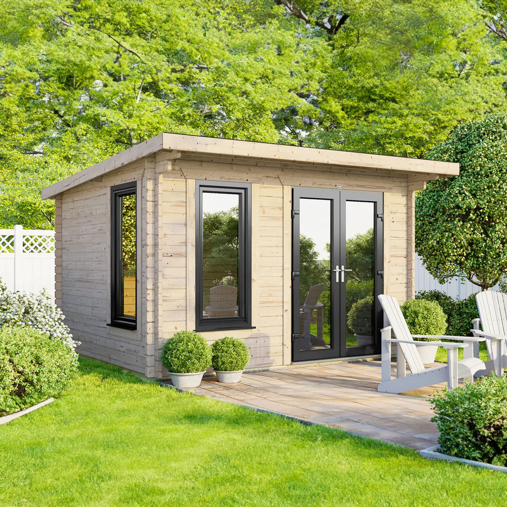 Power Pent Log Cabin - 28mm