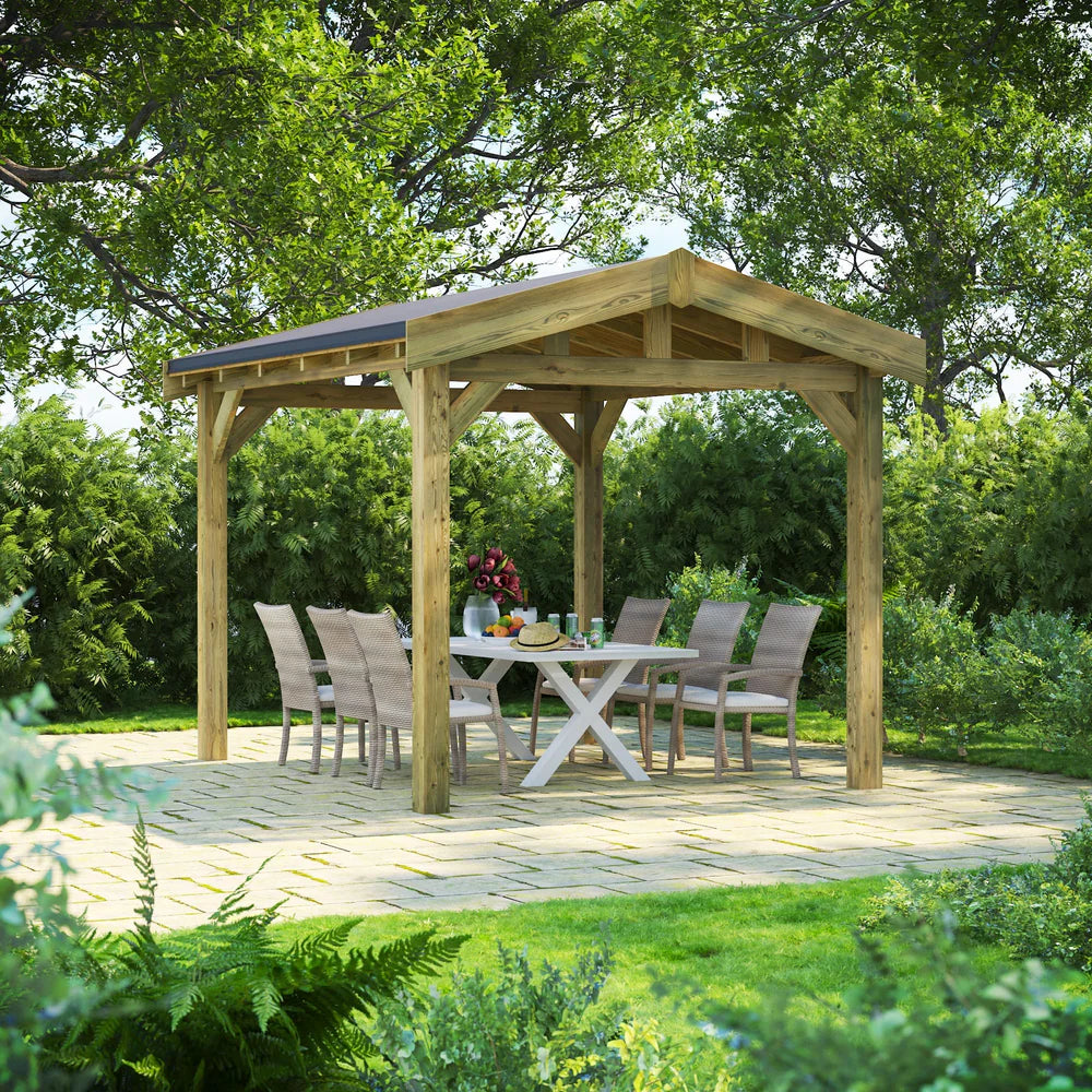 Apex Garden Gazebo – Timber Apex Roof Gazebo