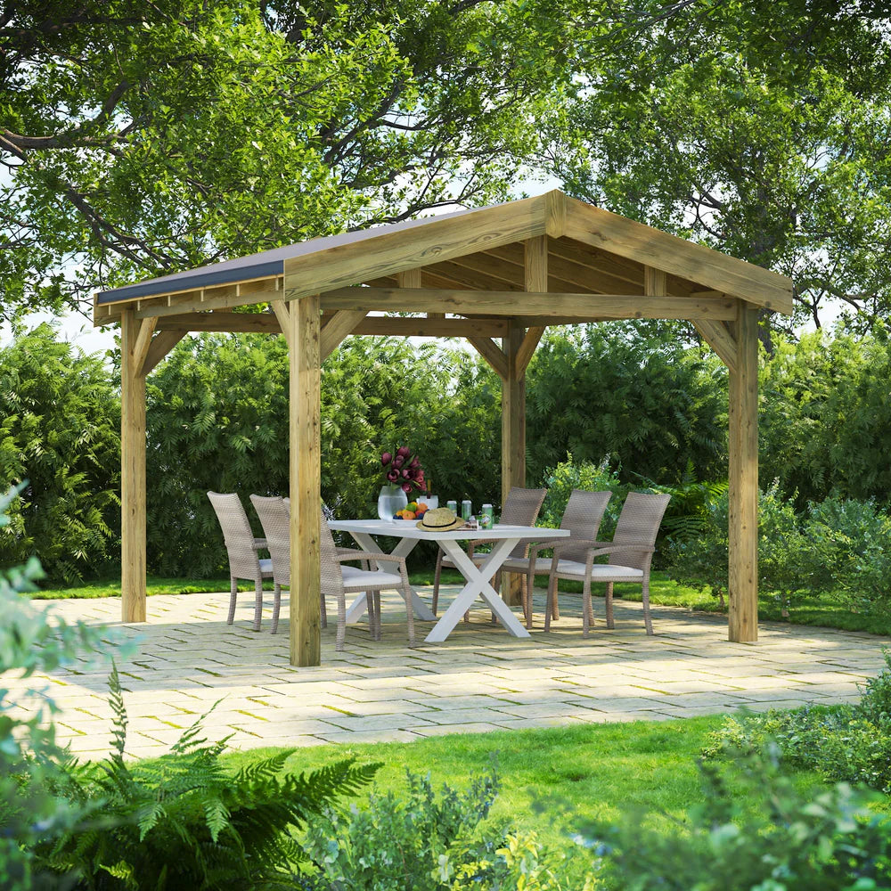 Apex Garden Gazebo – Timber Apex Roof Gazebo