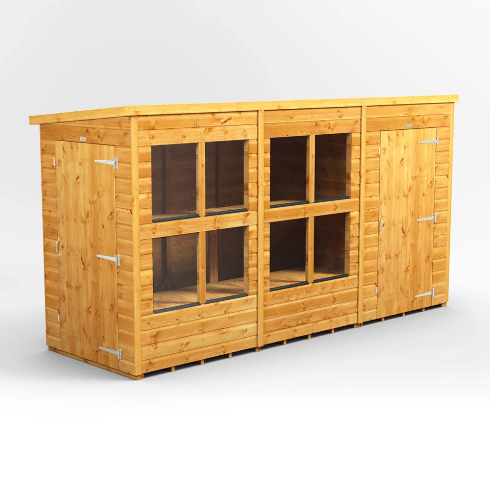 Power Pent Potting Shed Combi (includes Side Store)