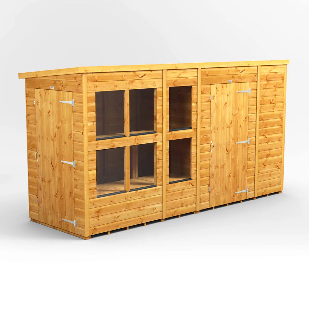 Power Pent Potting Shed Combi (includes Side Store)