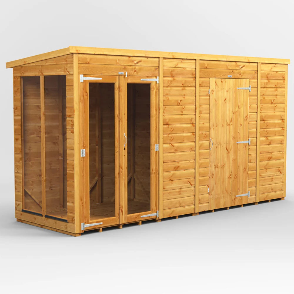 Power Pent Summerhouse Combi (includes Side Store)