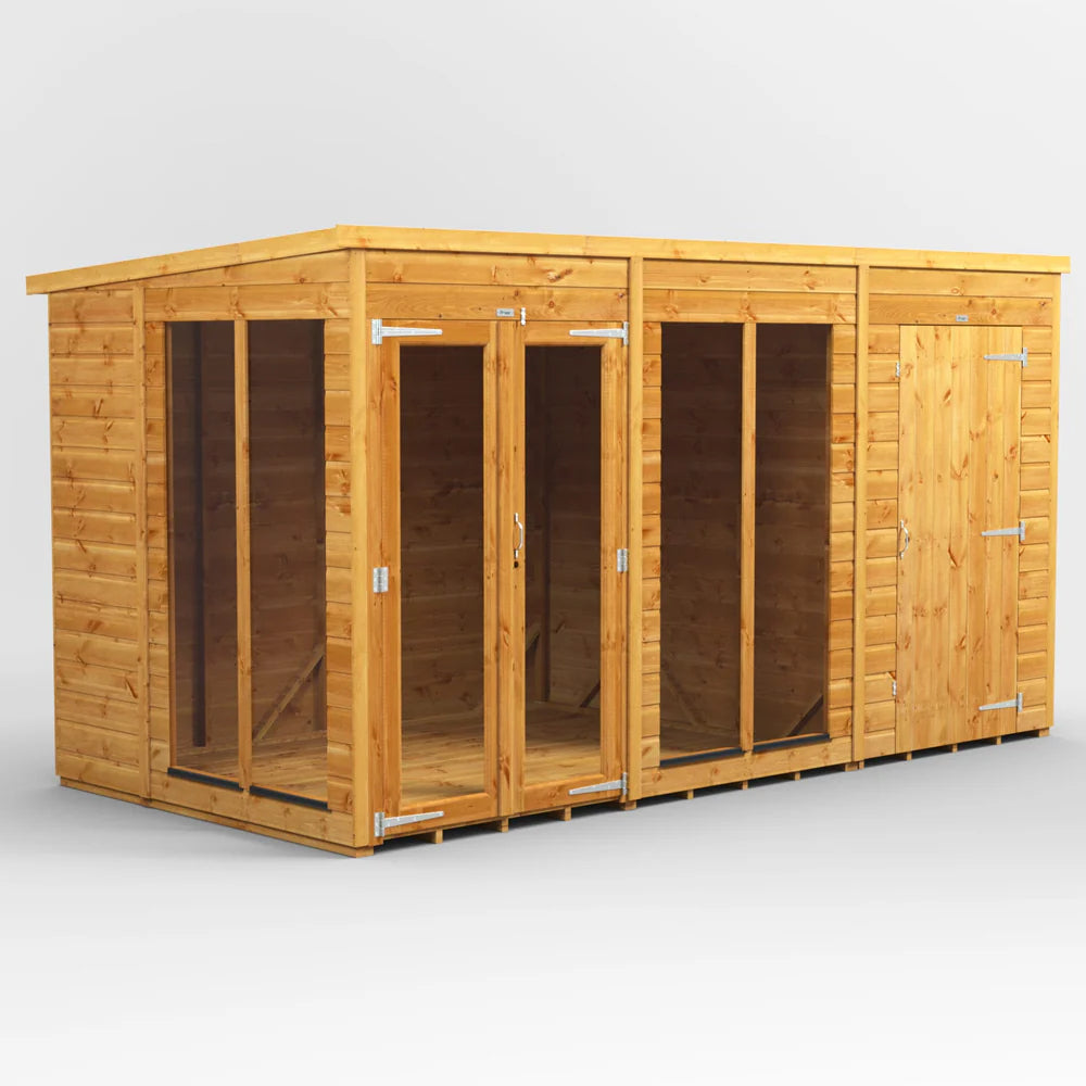 Power Pent Summerhouse Combi (includes Side Store)