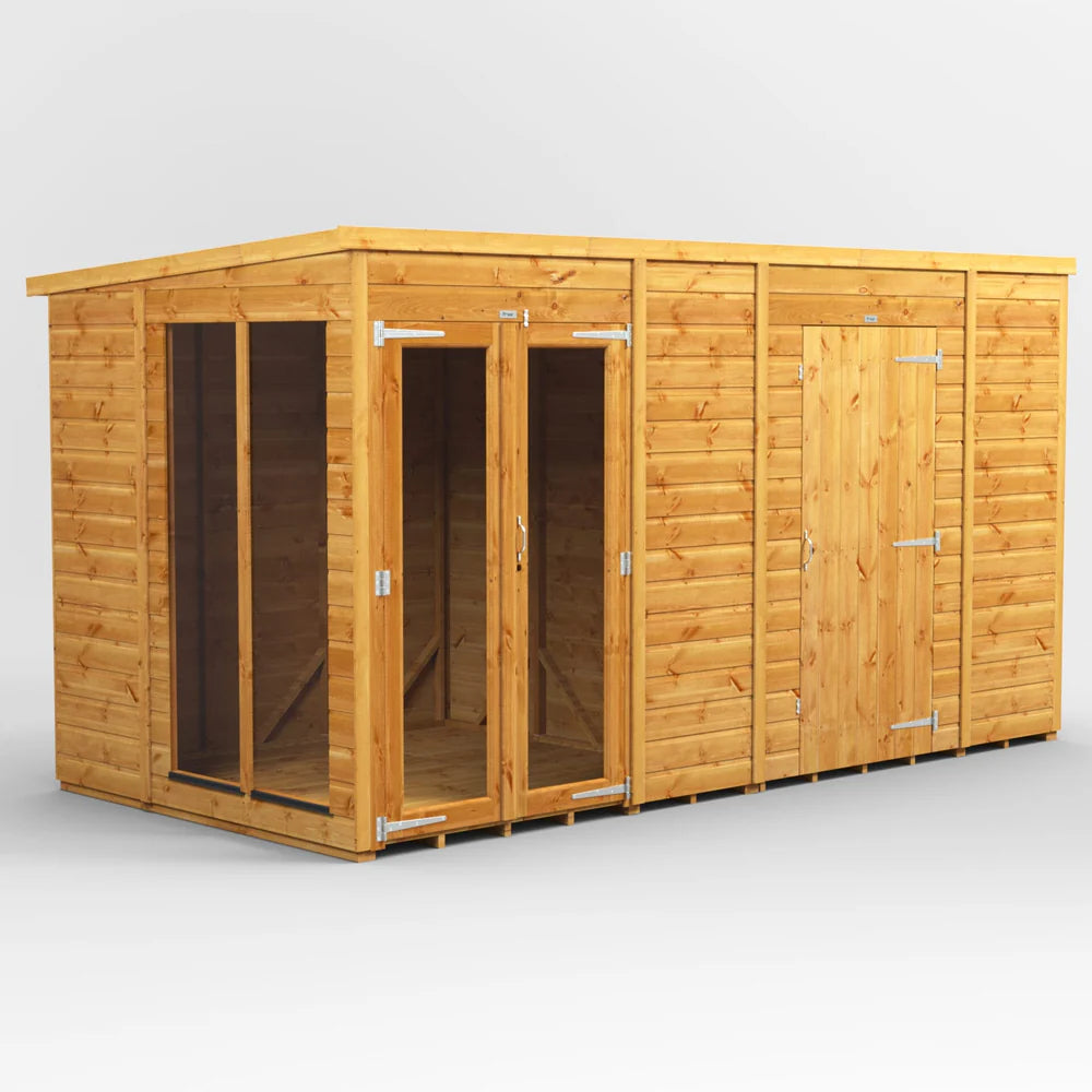 Power Pent Summerhouse Combi (includes Side Store)