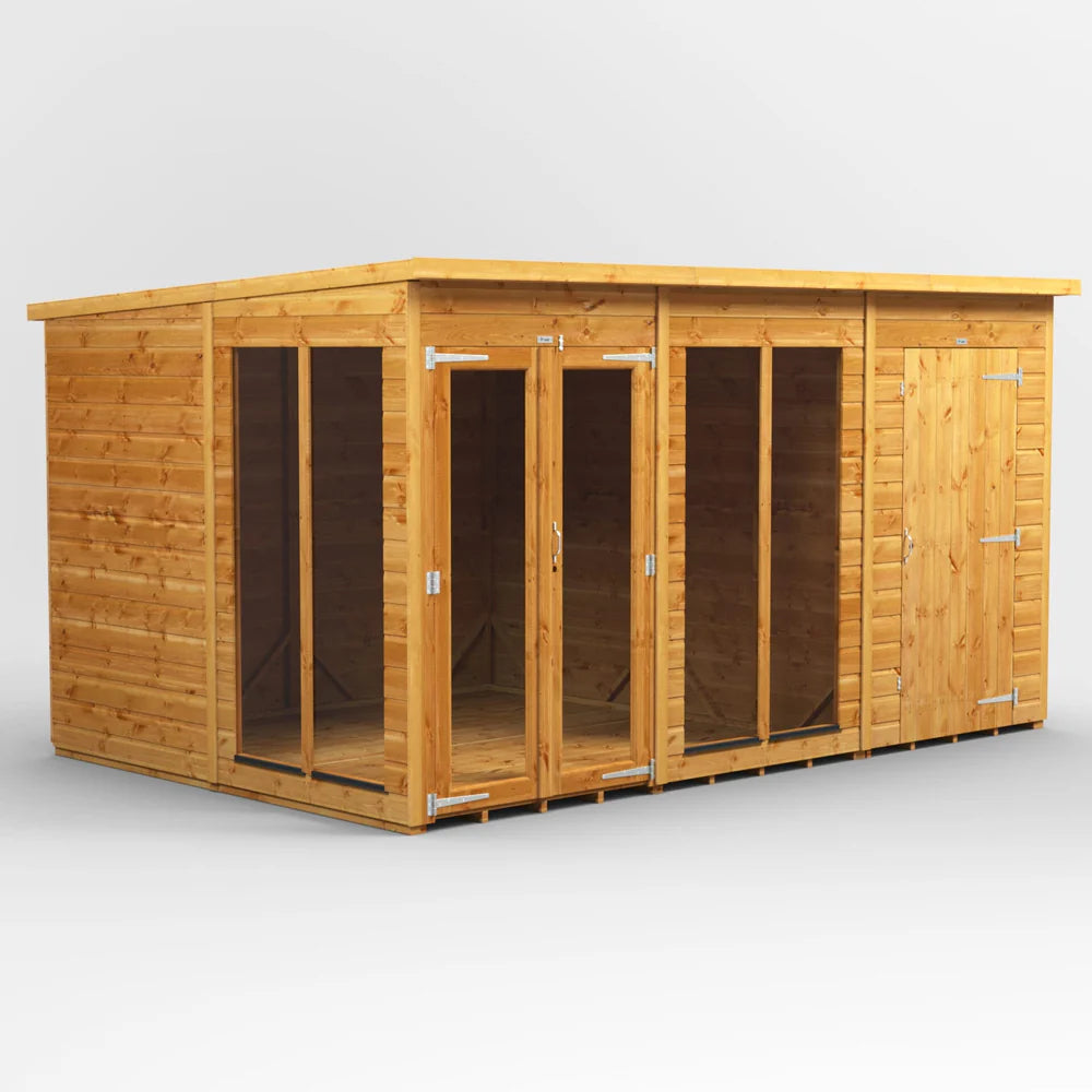 Power Pent Summerhouse Combi (includes Side Store)