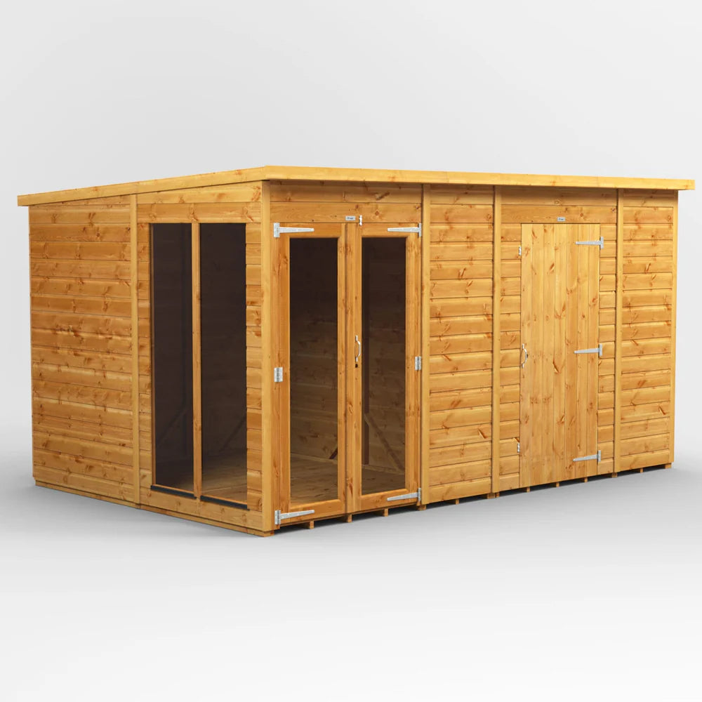Power Pent Summerhouse Combi (includes Side Store)