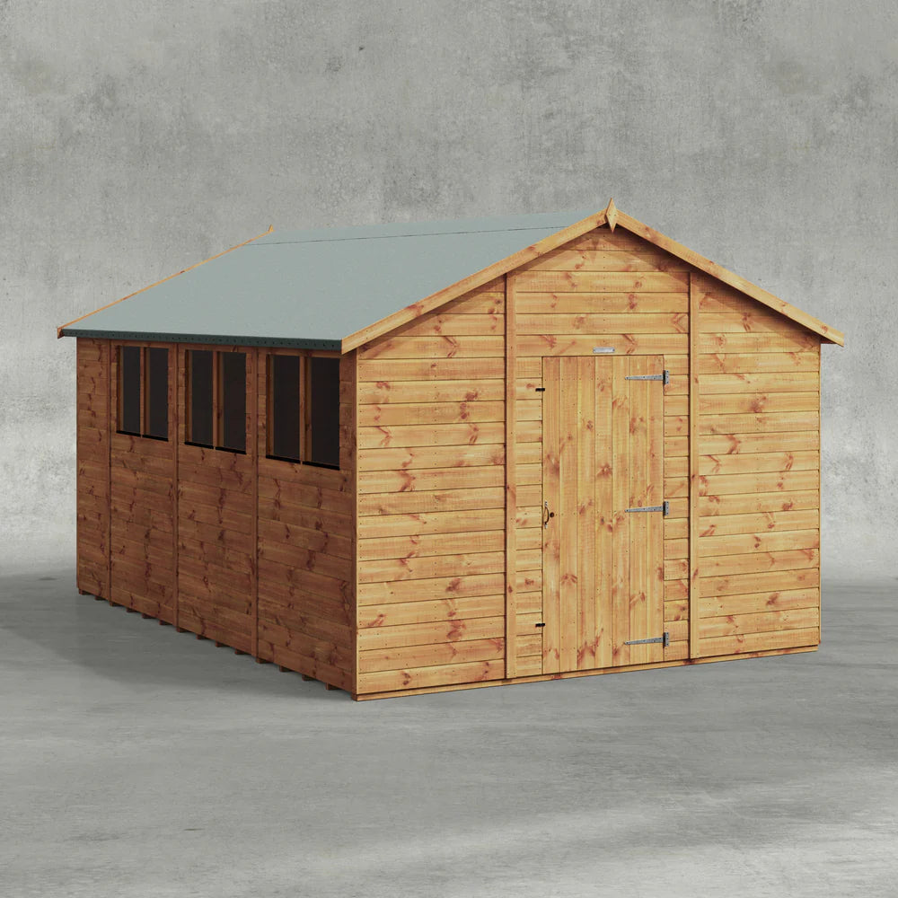 Power Shiplap Apex Shed