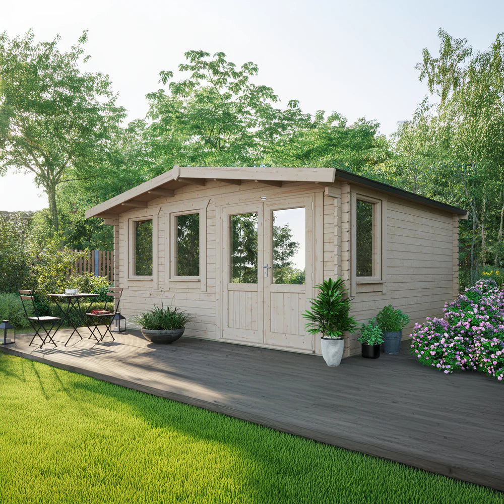 Power Chalet Classic Log Cabin - 44mm