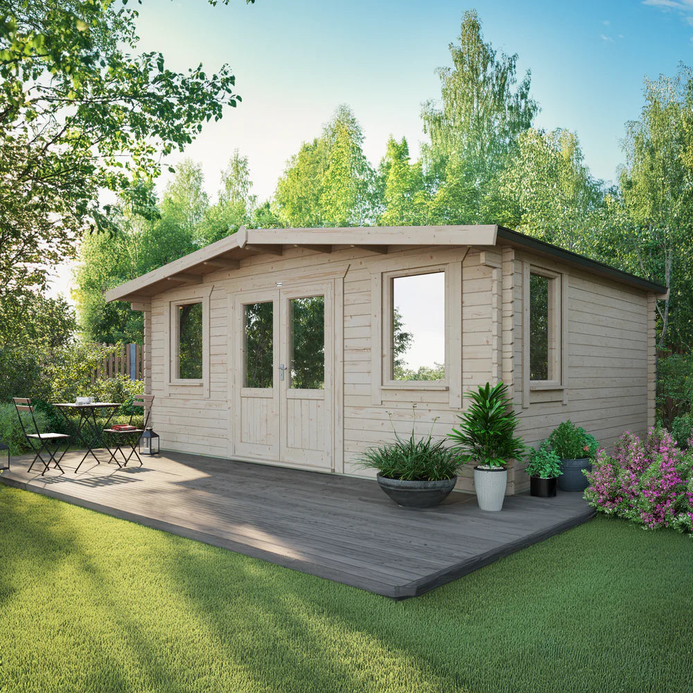 Power Chalet Classic Log Cabin - 44mm