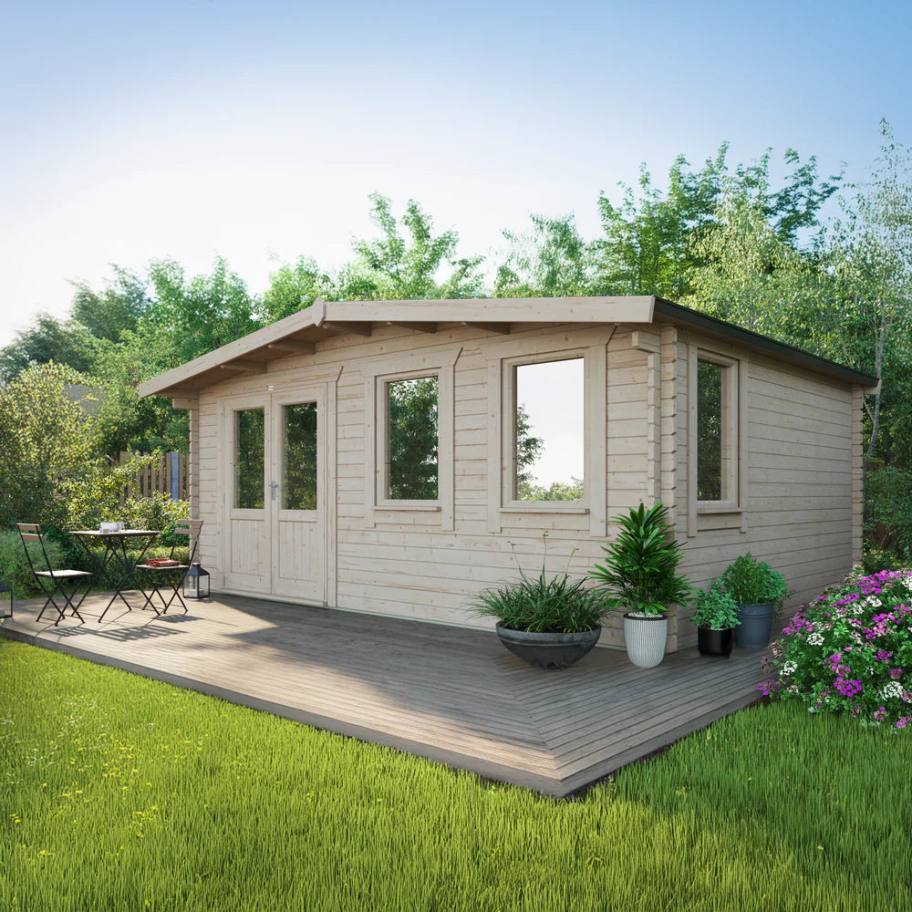 Power Chalet Classic Log Cabin - 44mm