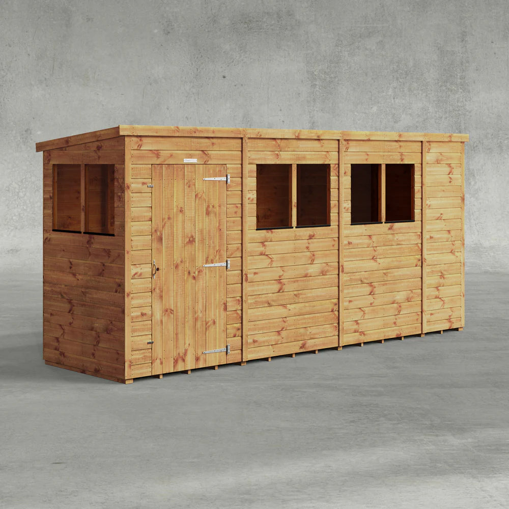 Power Shiplap Pent Sheds
