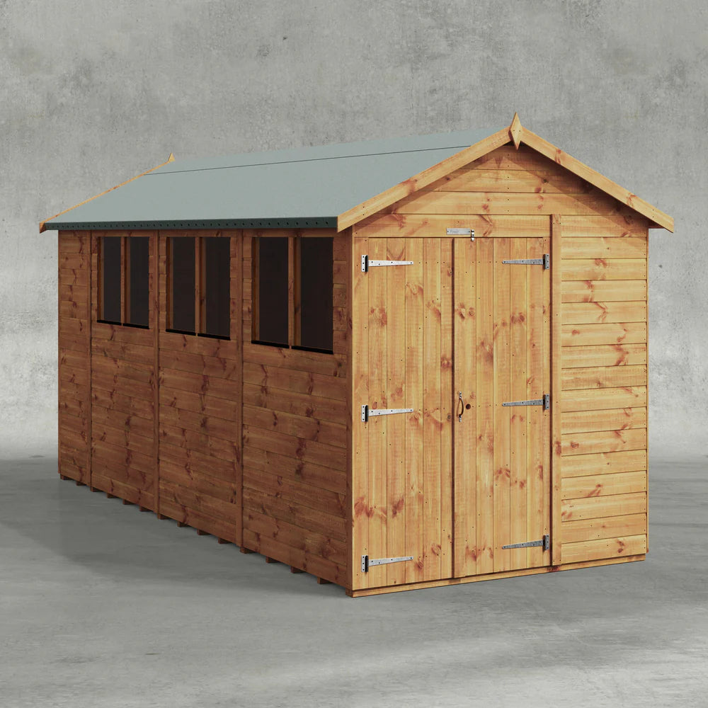 Power Shiplap Apex Shed