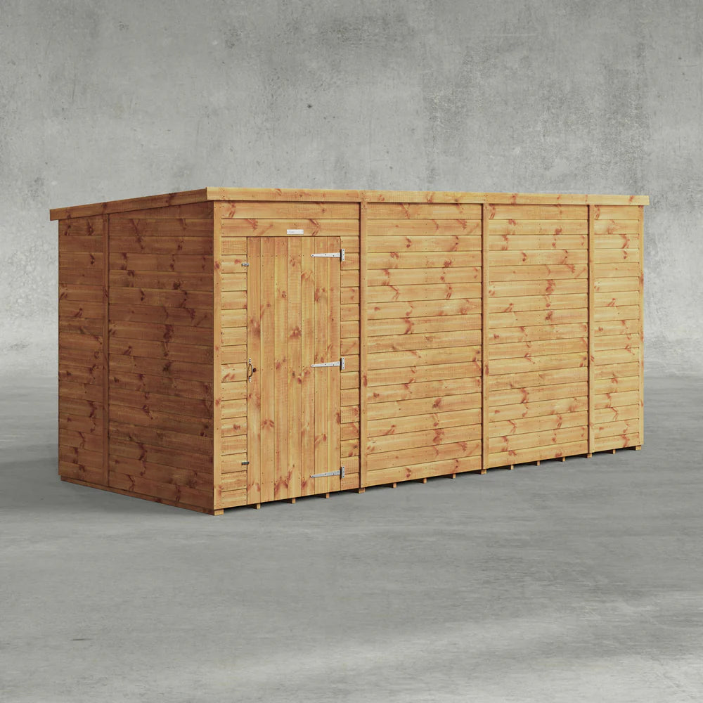 Power Shiplap Pent Sheds