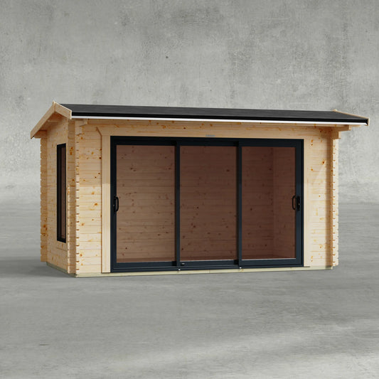 Apex Aluminium Log Cabin - 44mm