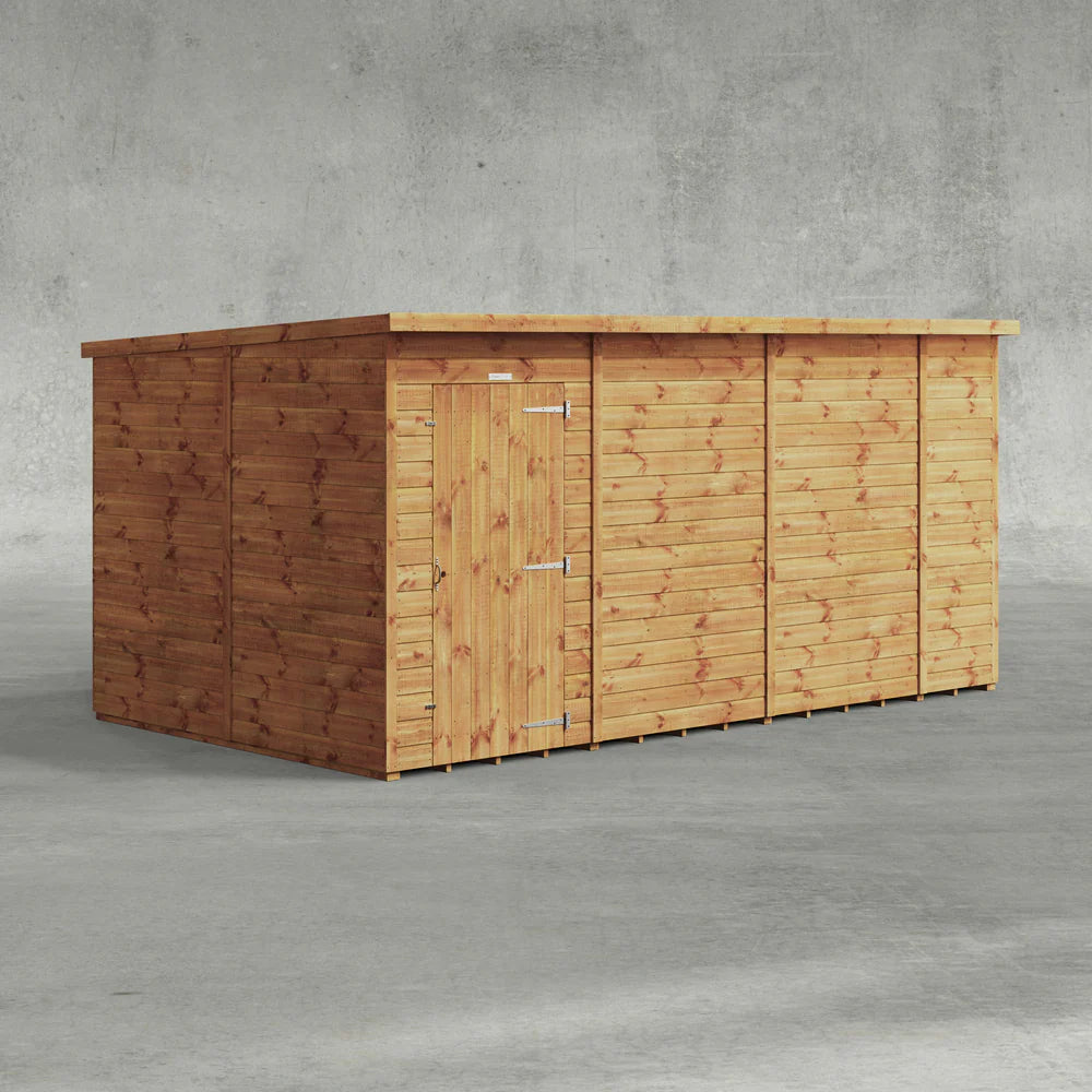 Power Shiplap Pent Sheds