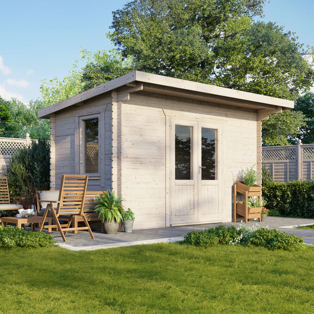 Power Pent Classic Log Cabin - 44mm